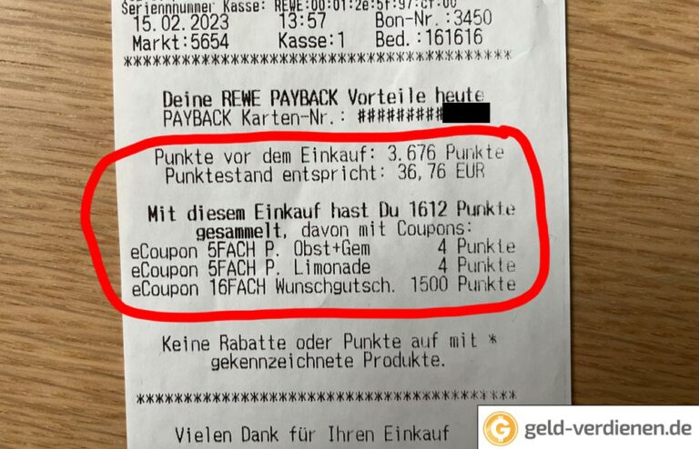 Wo Steht Der Psn Code Auf Dem Kassenzettel Mit Payback und Wunschgutschein Geld verdienen